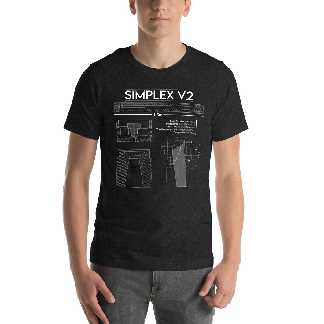 Simplex V2 T-shirt - Metric Version